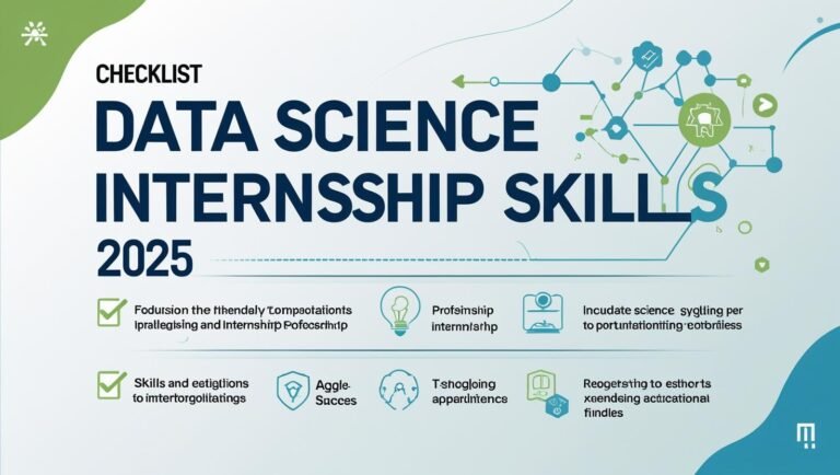 Data Science Internship Skills Checklist 2025