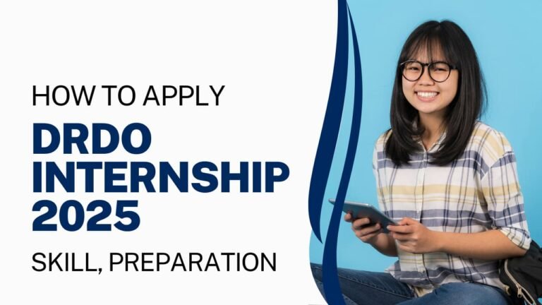 Students preparing for DRDO Internship 2025 application with study materials and laptops