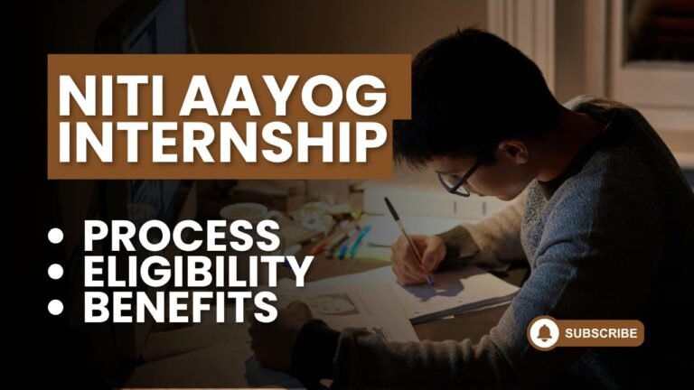 Young aspirants preparing for NITI Aayog Internship 2025 focused on government policy and development projects