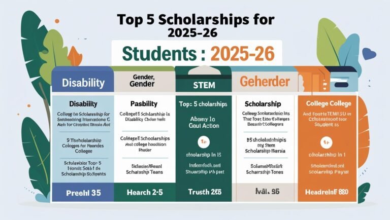 Top 5 Scholarships for College Students in 2025 by Category (Disability, Gender, STEM & More)