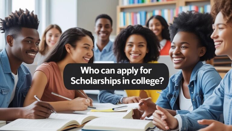 ✅ 1. Who can apply for scholarships in college?