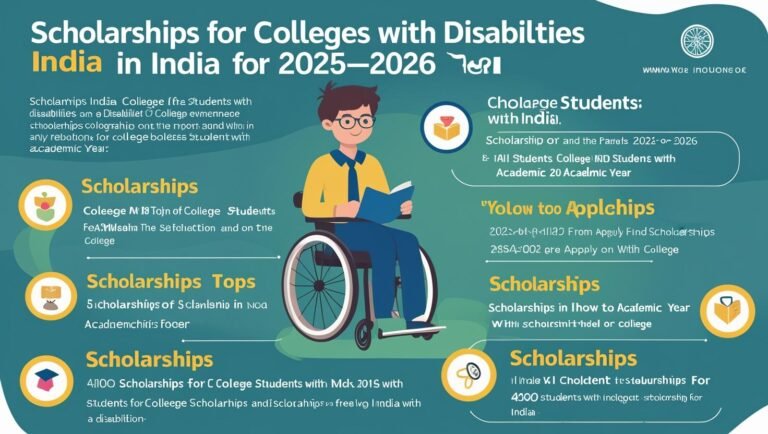 Scholarships for College Students with Disabilities in India – 2025–26 (Full List + How to Apply)