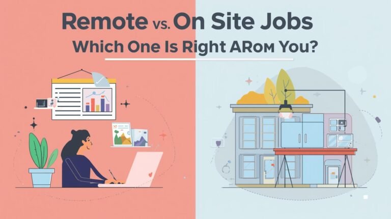 Remote vs. On-Site Jobs: Which One Is Right for You?