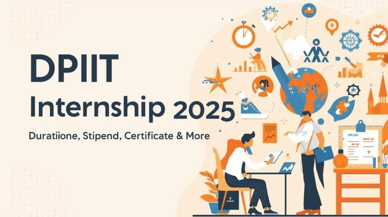 "DPIIT Internship 2025: Duration, Stipend, Certificate & Application Process"