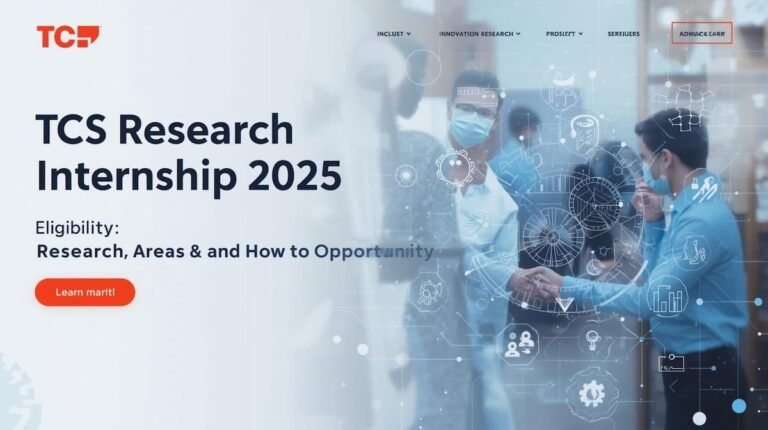 TCS Research Internship 2025: Eligibility, Research Areas & How to Apply