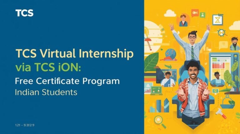 "TCS Virtual Internship via TCS iON: Free Certificate Program for Indian Students in 2025"