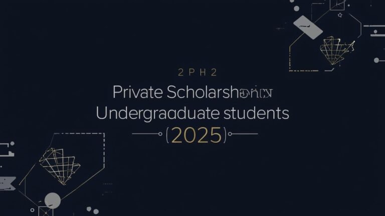 private scholarships for undergraduate students in 2025