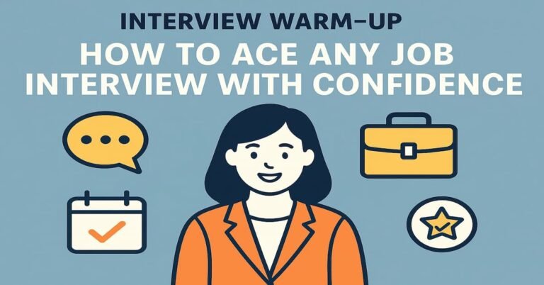 Professional candidate preparing confidently for job interview in India
