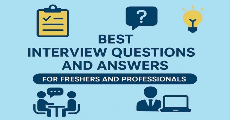 Best Interview Questions and Answers Guide India
